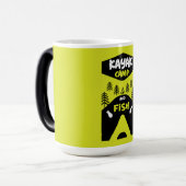 Kayakvis en geschenken voor visreizen in kampen magische mok (Voorkant links)