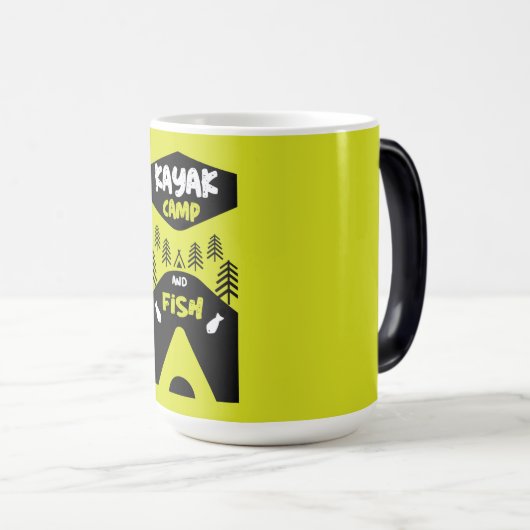 Kayakvis en geschenken voor visreizen in kampen magische mok (Voorkant rechts)