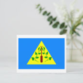 Kayangel Flag Briefkaart (Staand voorkant)