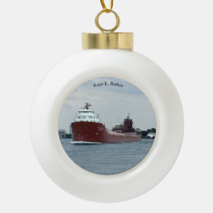 Kaye E. Barker ball of snowflake ornament