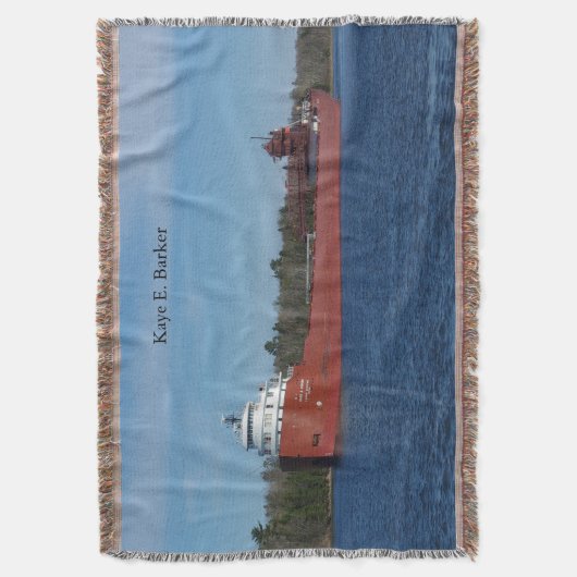 Kaye E. Barker geweven deken (Voorkant Verticaal)