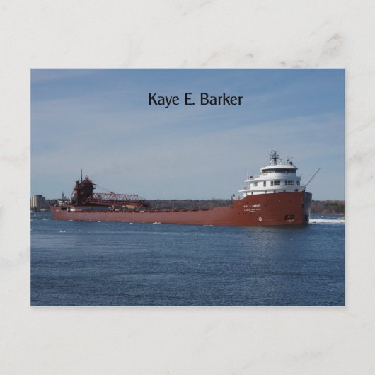 Kaye E. Barker postkaart (Voorkant)