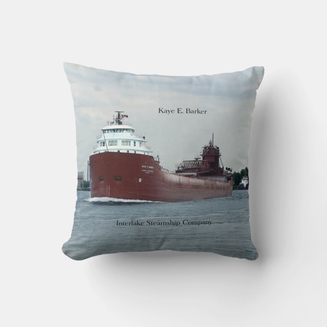 Kaye E. Barker vierkante kussen (Voorkant)