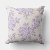 Kaye en Summer Lavender Bloemen Kussen (Voorkant)