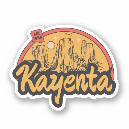 Kayenta, Arizona Sticker (Voorkant)
