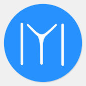 Kayi Tribe Oghuz Ronde Sticker (Voorkant)