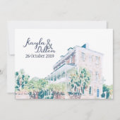 Kayla & Dillon's definitieve save the date Kaart (Voorkant)