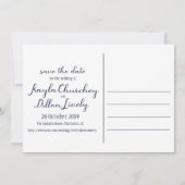 Kayla & Dillon's definitieve save the date Kaart (Achterkant)