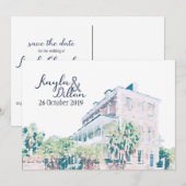 Kayla & Dillon's definitieve save the date Kaart (Voorkant / Achterkant)