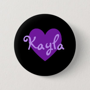 Kayla in het Paars Ronde Button 5,7 Cm