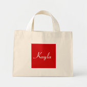 Kayla in Natural IV Mini Tote Bag (Voorkant)