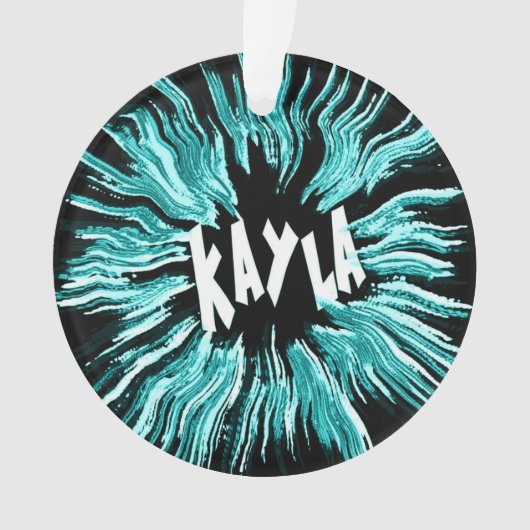 Kayla Name Star Ornament (voorkant)