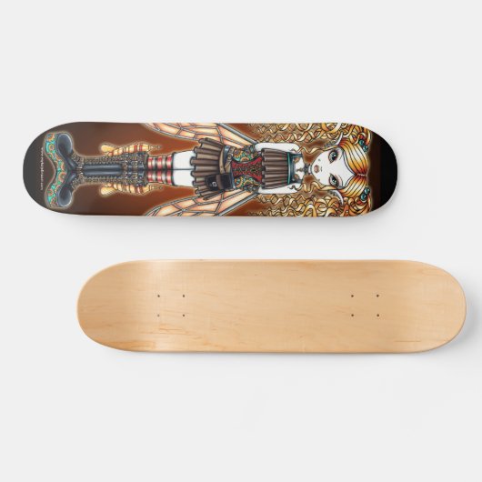 "Kayla" Steampunk Fairy Art Skateboard (Horizontaal)