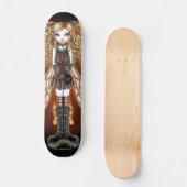 "Kayla" Steampunk Fairy Art Skateboard (Voorkant)