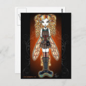 "Kayla" Steampunk Fairy Briefkaart (Voorkant / Achterkant)