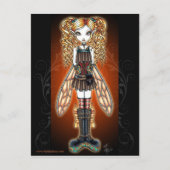 "Kayla" Steampunk Fairy Briefkaart (Voorkant)