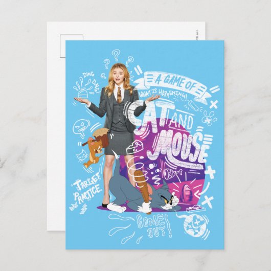 Kayla, Tom en Jerry - een spel van kat en muis Briefkaart (Voorkant / Achterkant)