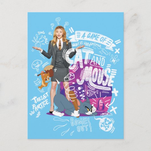 Kayla, Tom en Jerry - een spel van kat en muis Briefkaart (Voorkant)