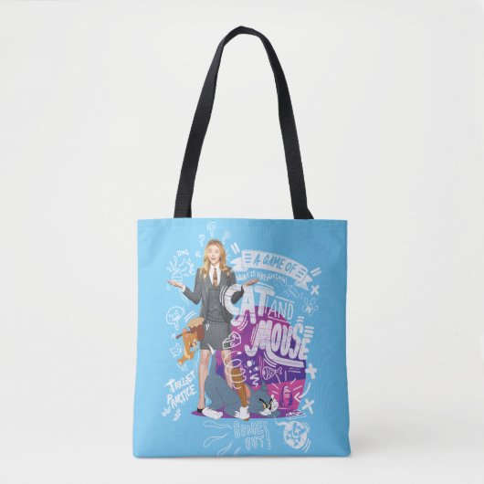 Kayla, Tom en Jerry - een spel van kat en muis Tote Bag (Voorkant)