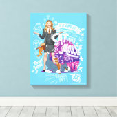 Kayla, Tom & Jerry - A Game of Cat And Mouse Canvas Afdruk (Insitu (Houten vloer))