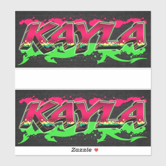 Kayla Vorname Name Graffiti Aufkleber Sticker (Vel)
