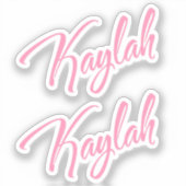 Kaylah x2 Vinyl Sticker (Voorkant)