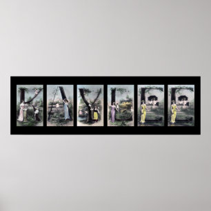 KAYLEE Alphabet Letter Name Art Poster
