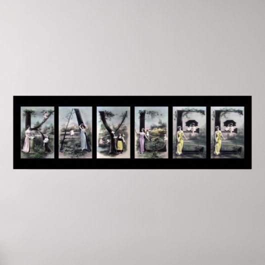 KAYLEE Alphabet Letter Name Art Poster (Voorkant)