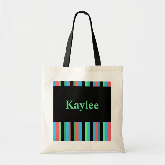 Kaylee Mooie Gestreepte Tote Tas (Voorkant)