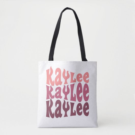 Kaylee Name Personalized Gift Tote Bag (Voorkant)