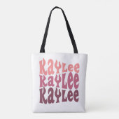 Kaylee Name Personalized Gift Tote Bag (Achterkant)