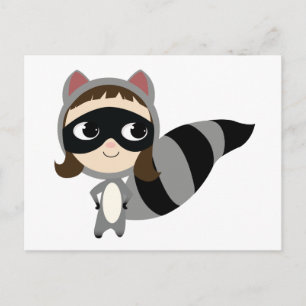 Kaylee The Raccoon. Briefkaart