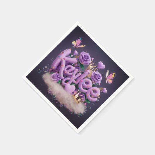 Kaylee Verjaardag Servet (Hoek)