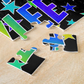 "KAYLEE" voornaam, geun "HAPPY BIRTHDAY" Legpuzzel (Zijkant)