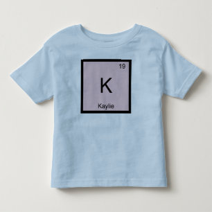 Kaylie Naam Chemie Element Periodiek Systeem Kinder Shirts