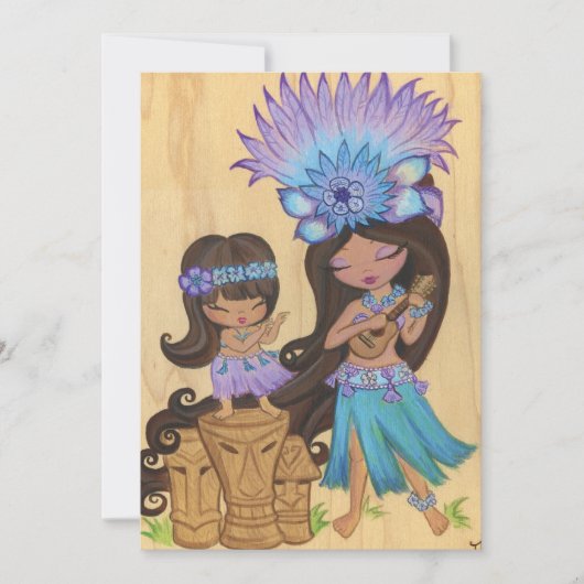 Kaylie Ukelele Invites Kaart (Voorkant)