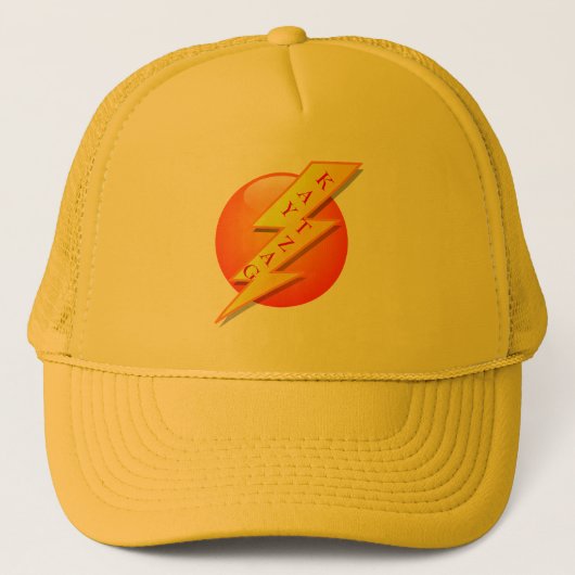 Kaytzag (blikseminslag) Trucker Hat Trucker Pet (Voorkant)
