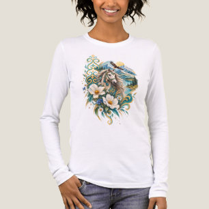 Kazach ornament Betekenisvolle mode Tri-Blend Shirt