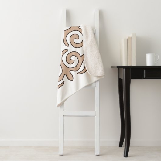 Kazachen ornament sherpa deken (In situ)