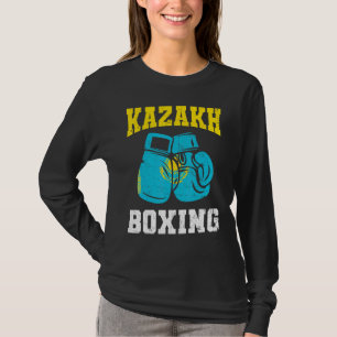Kazachse Bokshandschoenen Kazachstan Pride Mannen  T-shirt