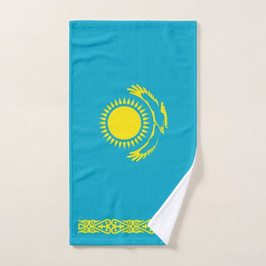 Kazachse vlag bad handdoek (Handdoek)