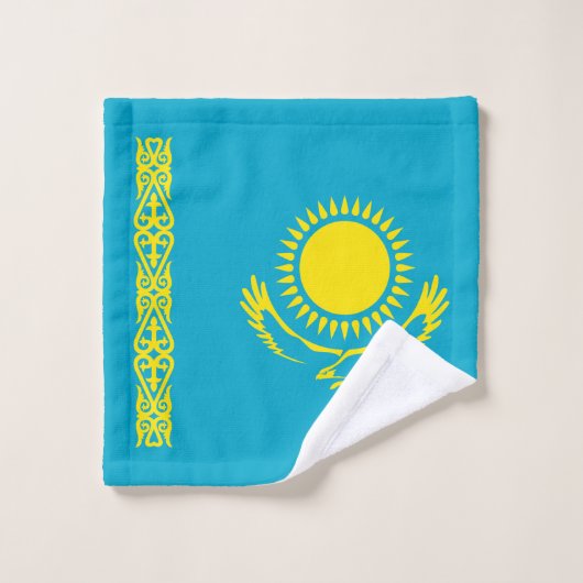 Kazachse vlag bad handdoek (Wasdoekje)