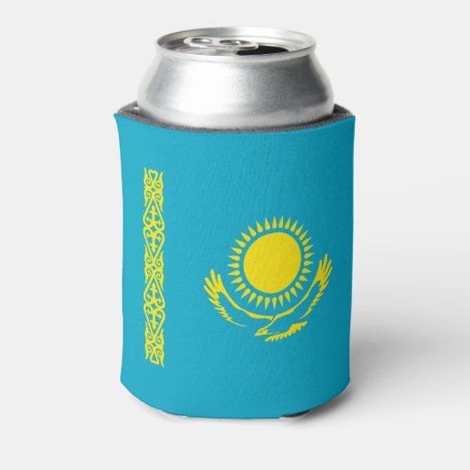 Kazachse vlag blikjeskoeler (Blikje Achterkant)