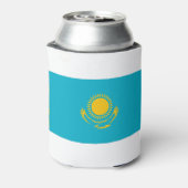 Kazachse vlag blikjeskoeler (Blikje Achterkant)