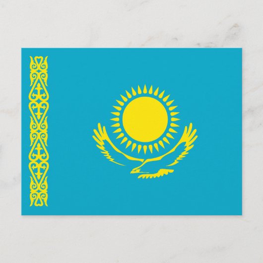 Kazachse vlag briefkaart (Voorkant)