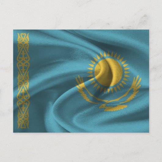 Kazachse vlag briefkaart (Voorkant)