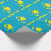 Kazachse vlag cadeaupapier (Hoek)