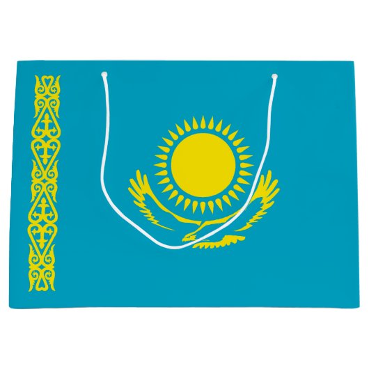 Kazachse vlag groot cadeauzakje (Voorkant)
