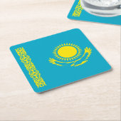 Kazachse vlag kartonnen onderzetters (Schuin)