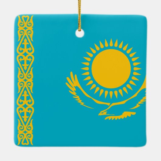 Kazachse vlag keramisch ornament (Achterkant)